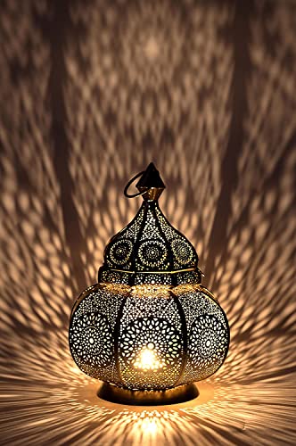 Oriental lantern metal Lamis gold colored