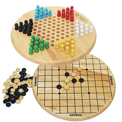 Strategy games Halma and Chinese game GO Gobang (Five in a Row) - 2-in-1 board game for the whole family