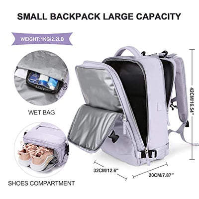 Hiking Backpack Waterproof Outdoor Sports Backpack Casual Daypack School Bag Fit 14 Inch Laptop with Charging Port Shoe Compartment