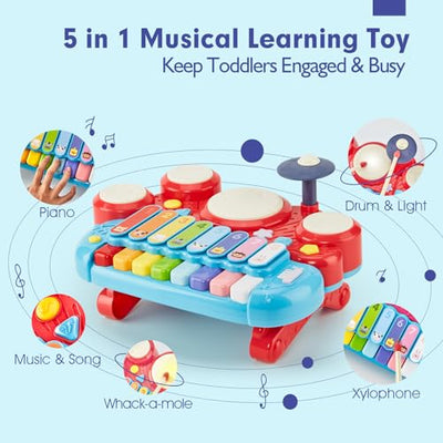 Baby Music Toy Baby from 1 2 3 4 5 Years Baby Xylophone Toy and Drum