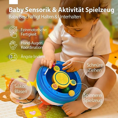 Toys for 1 year baby - toddler sensory toy pop fidget toy spinning baby toy for 1 year early development toy for toddlers