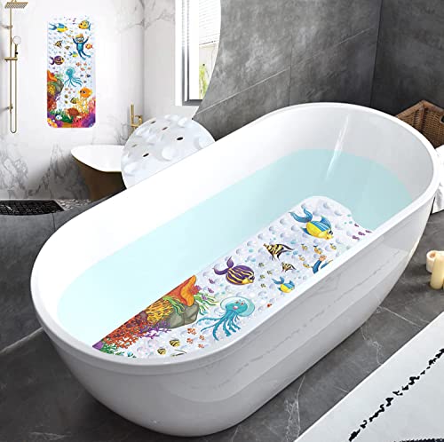 Non-slip bathtub mat Non-slip bathtub mat,  design with 200 suction cup & drain holes, Extra long shower mat