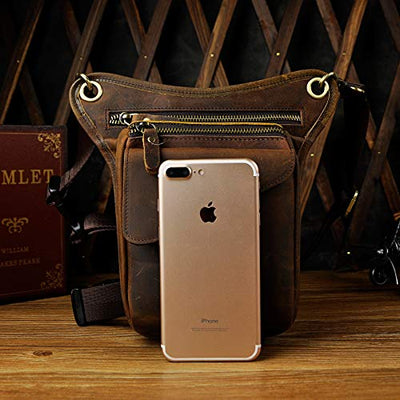 Genuine Leather Backpacks Leg Bag Hip Bag