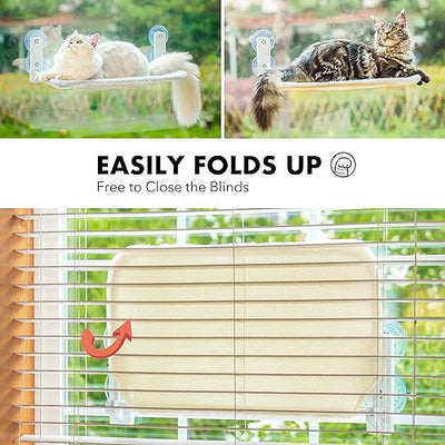 Cat hammock window seats for cats Foldable cat bed window with Stable suction cups