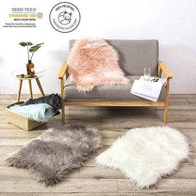 Sheepskin imitation lambskin, fur round, fur rug round, faux fur rug | fur seat cushion chair cushion round, fur for chairs, faux fur chair pad