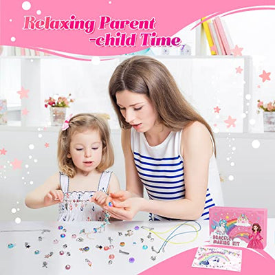 Jewelry Crafting Girls, School Enrollment Girls Crafting Set Kids Bracelets DIY Toys