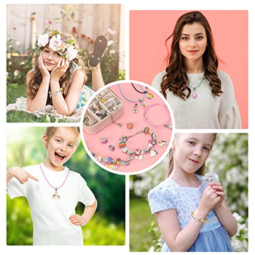 Gifts, jewelry crafts girls craft kit kids bracelets make charm bracelet kit DIY