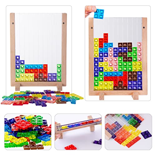 3D transparent brain toy, puzzle, intelligence, colorful blocks