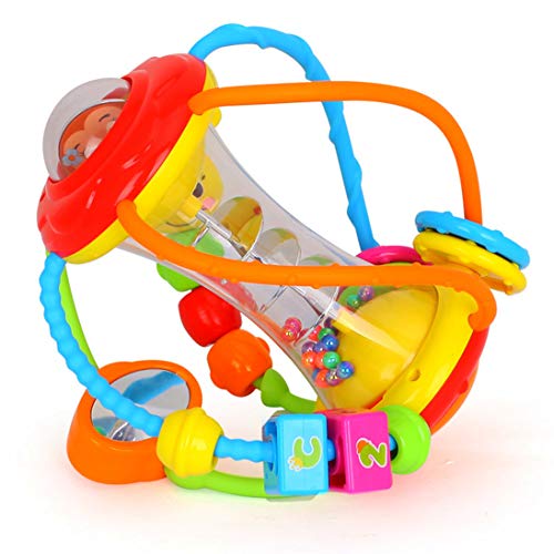 Baby Toy 6 Months Rattle Motor Skills Ball Grasping Toy, Shake & Crawling Motor Skills Toy