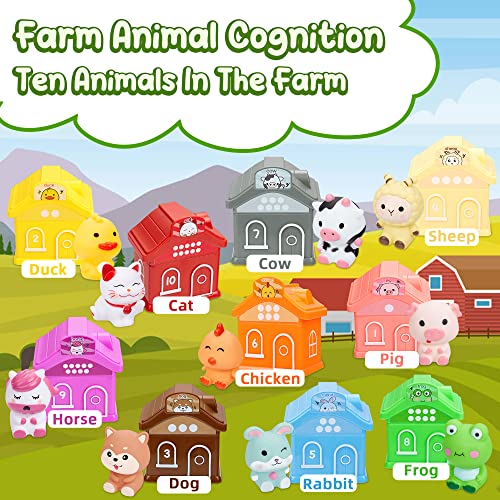 Toys from 1 year, farm toys baby stacking toys motor skills toys, learning toys