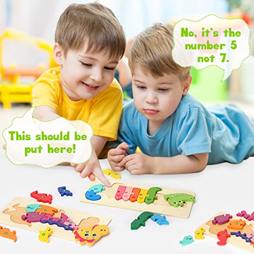 Wooden puzzle wooden toys for kids, peg puzzle wooden toys, 4 pieces animals learning toys