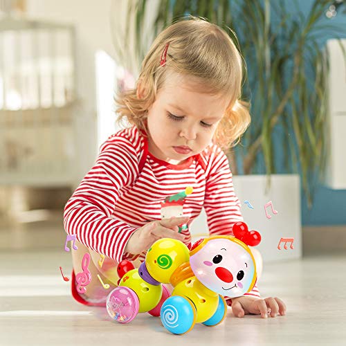 Jouets pour bébé, jouet chenille rampant musical pour tout-petits