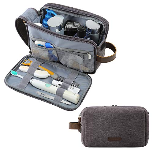 Toilet Bag, Travel Toiletry Bag Cosmetic Bag with Double Zipper Opening, Large Storage Space, 5L