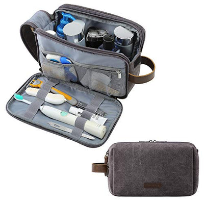 Toilet Bag, Travel Toiletry Bag Cosmetic Bag with Double Zipper Opening, Large Storage Space, 5L