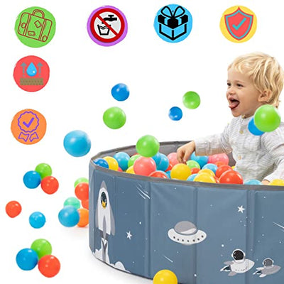 Bain de boule. Parc bébé bain de boules enfants. Bain de boule rond. Bains à balles Sans balles. Bain de boule extérieur XL-80x26 cm. Imperméable. (Balles non incluses)