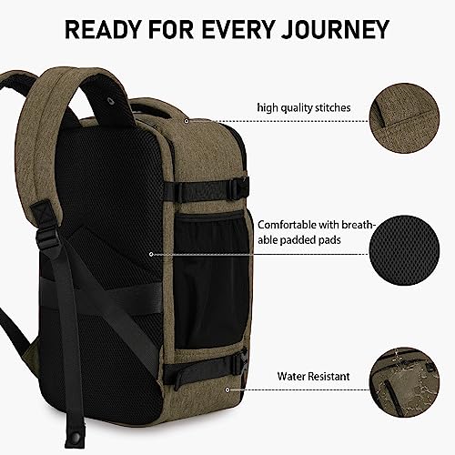 Backpack  for Ryanair Aeroplane Travel Backpack Hand Luggage Laptop Daypacks PET Recycled Environmentally Friendly Backpack Waterproof Under Seat 20 L Small