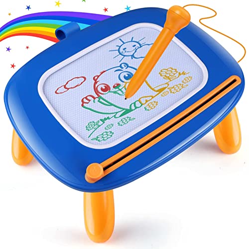 Magnetische Maltafel Zaubertafel für Kinder, Bunte Löschbare Magnettafel Zeichentafel mit Beinen