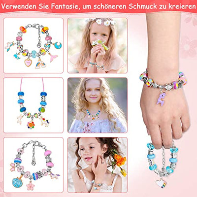 Schmuck Handwerk Kits Charme Armband Handwerk Kit Geschenke DIY Schmuck machen Kit Spielzeug für Kinder Erwachsene Schmuck machen Kit Perle Schlange Halskette