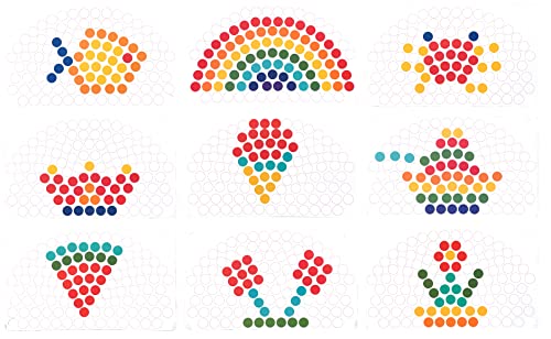 Jeu de perles arc-en-ciel, jeu de société de perles à pince en bois, planche de Puzzle, entraînement cérébral des mains et des yeux des enfants