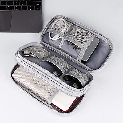 Cable Organizer Bag Waterproof Small Cable Bag Double Layer Fixed Plate Bag Electronic Bag Electrical Organizer Cable Bag Electronic Accessories