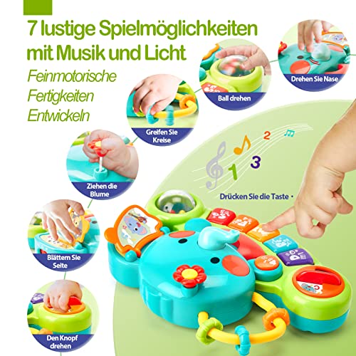 Musikinstrumente mit Licht & Klang Kinder Keyboard Babyspielzeug