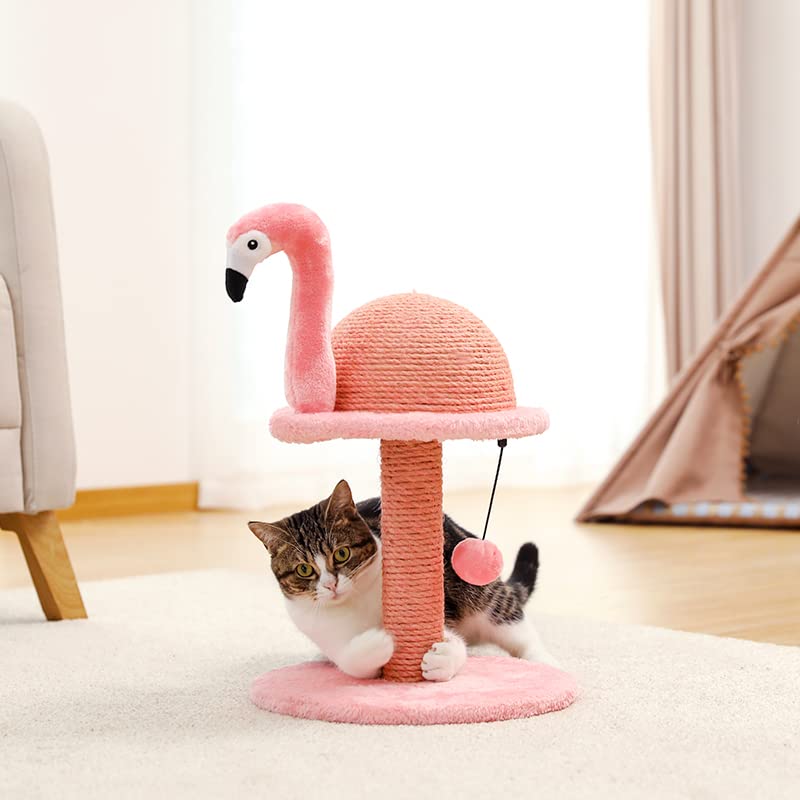 Flamingo Cat Scratching Post, Creative Scratching Post, Stylish Cat Tree