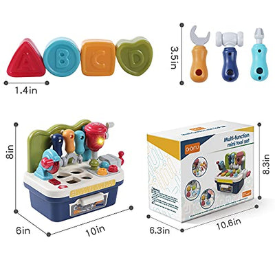 Toy workbench kids from 1 2 3 4 years, Motor cube toys with simulate sound lights activity cube for kids joy gifts baby early learning toys