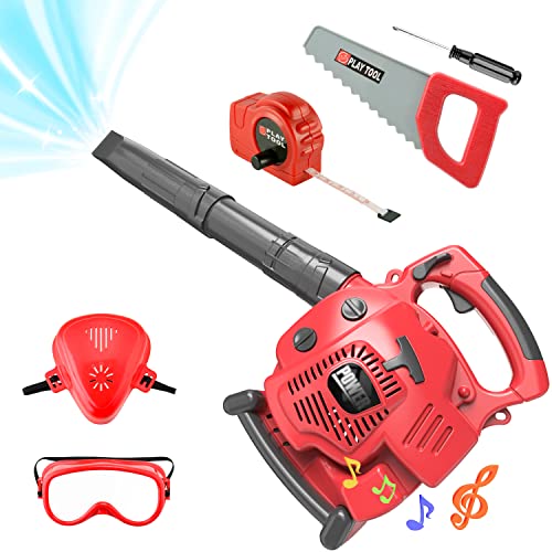 Toy leaf blower, tool set for children with functions, outdoor construction workshop garden toy