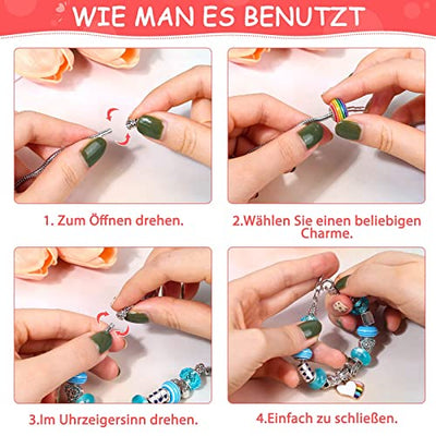 Schmuck Handwerk Kits Charme Armband Handwerk Kit Geschenke DIY Schmuck machen Kit Spielzeug für Kinder Erwachsene Schmuck machen Kit Perle Schlange Halskette