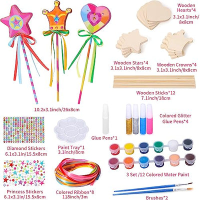 Princess Wand Craft Set Princess Accessories Girls Party Bag Princess Craft