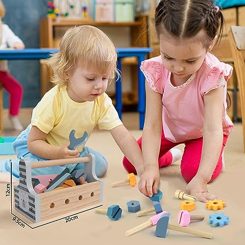 Toolbox children toys from 2 3 4 years wooden toys children toys toolbox learning games from 3 years tool children