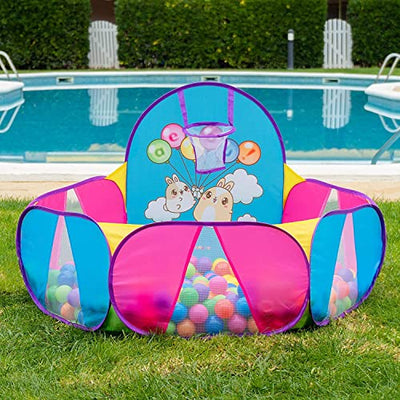 Bain de boules bébé | Bain de boules sans boules | Carré de Bain à Boules | Piscine à balles | Piscine à balles | Place de la piscine à balles | Piscine à Balles Dès 1 An | Bain à Boules Rose | Balles non incluses E