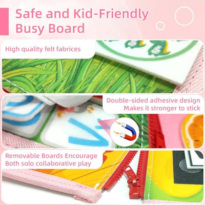 Busy Board Spielzeug, Activity Board Motor Activity Toy, Baby Sensory Learning Toy Motor Activity Board für Reisen Auto Flugzeug