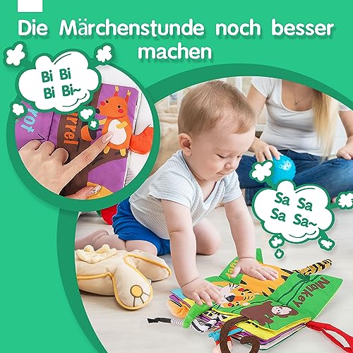 Stoffbuch für Babys, Interaktives Bilderbuch