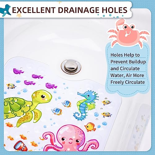 Baby bath mat, bath mat, XL bath mat for children, 100x40 non-slip bath mat