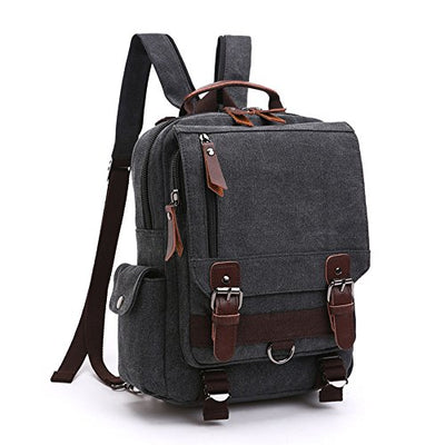 Vintage backpack backpack canvas  bag messenger bag for work and school