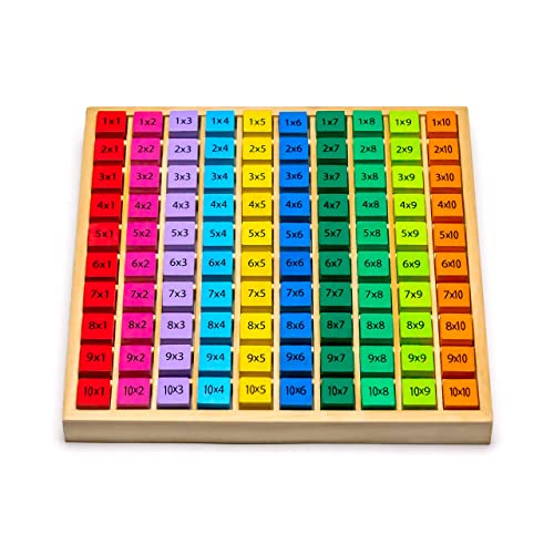 1x1 multiplication board for elementary school students multiplication tables wooden board Multicolor