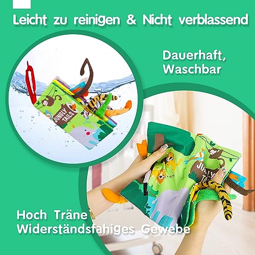 Stoffbuch für Babys, Interaktives Bilderbuch