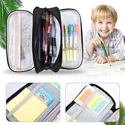 Pencil Case Pencil Case 3 Compartment, Large Capacity Pencil Case for School