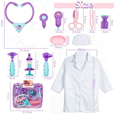 Doctor case doctor set kids doctor coat, doctor toys 3+ year young, doctor games gifts toys