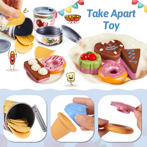 Kids kitchen dessert set kids toys kitchen accessories kids food toys with dessert stand kids learning toys