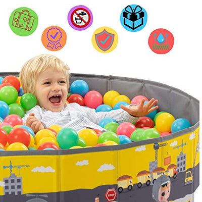 Ball bath. Playpen baby ball bath children. Ball bath round. Ball baths Without balls. Ball bath outdoor XL-80x26 cm. Waterproof. (Balls Not Included)