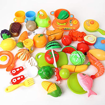 Jouets de cuisine pour enfants à partir de 3 ans, accessoires de cuisine pour enfants, coupe de fruits et légumes, jouets alimentaires pour garçons à partir de 3 ans, jeux de rôle 