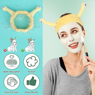 Face Wash Headband Palm And Snail Spa Hair Bands Make Up