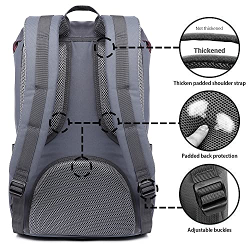 Backpack Students 17 Inch Backpack for 15" Notebook Casual Daypacks Student Bag for Hiking