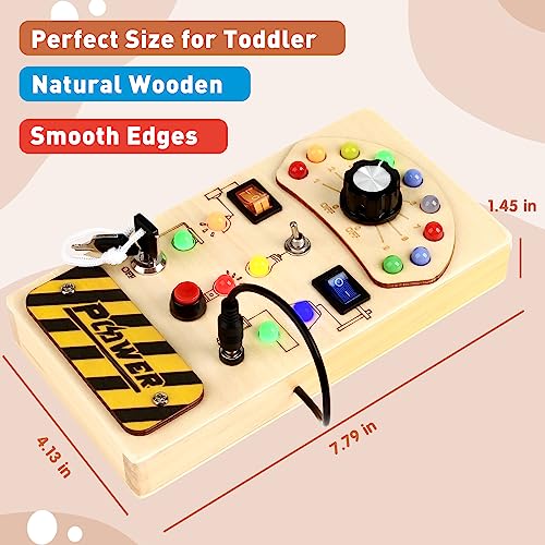 Busy Board Baby Activity Board Sensory Toy Wooden Toy Educational Toy