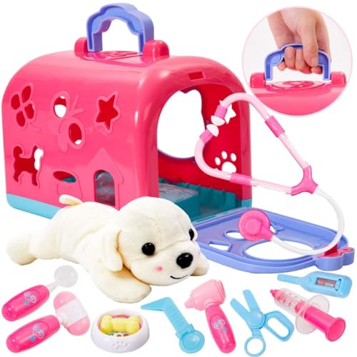 Vet Case With Dog Role Play Toy Vet Play Set Doctor Case Doctor Case