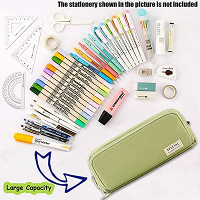 Pencil Case Teenager Pencil Case 3 Compartment, Large Capacity Pencil Case for School & Office