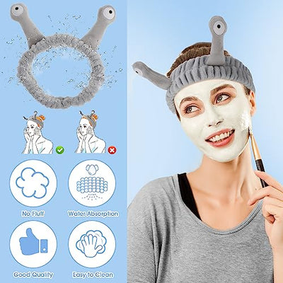 Face Wash Headband Palm And Snail Spa Hair Bands Make Up