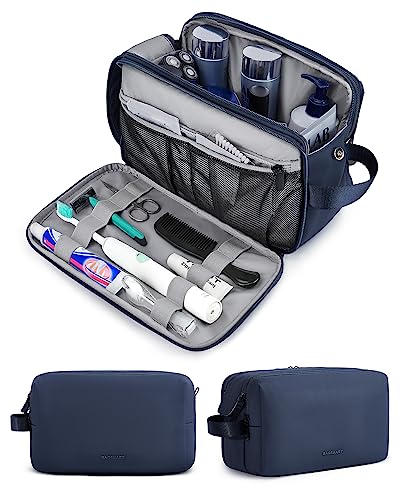 Toiletry Bag, Travel Toiletry Organizer Dopp Kit Water Repellent Shaving Bag for Toiletry Accessories